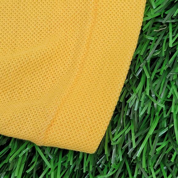 Vintage 80s Pittsburgh Steelers Logo 7 Polo Shirt M/L 21x25 Yellow USA - Picture 7 of 11